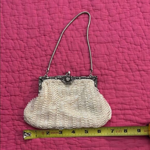 Preston & York Vintage Beaded Evening Bag with Silver Accents - Picture 1 of 9